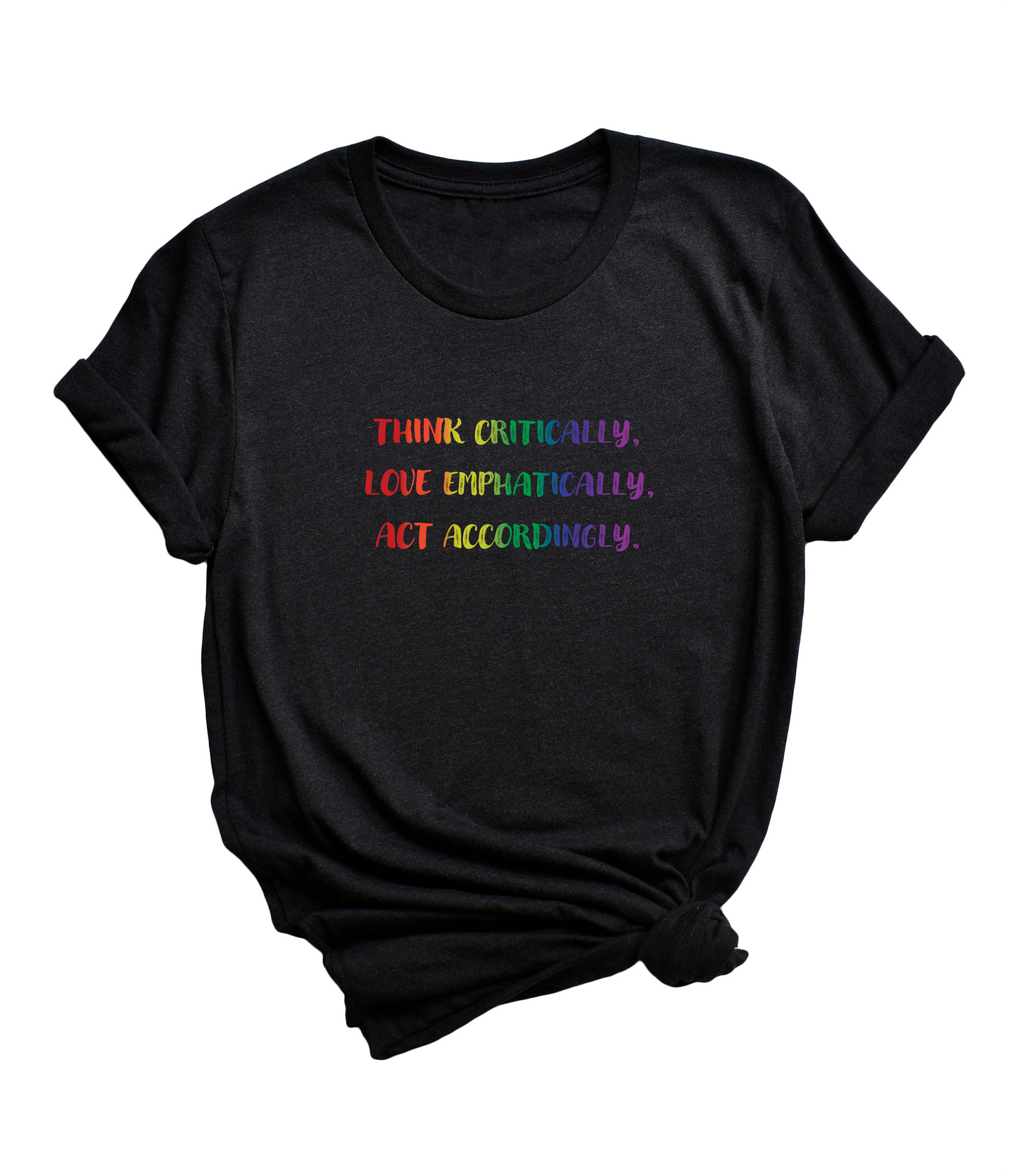 Act Accordingly (pride) short sleeve unisex T-shirt