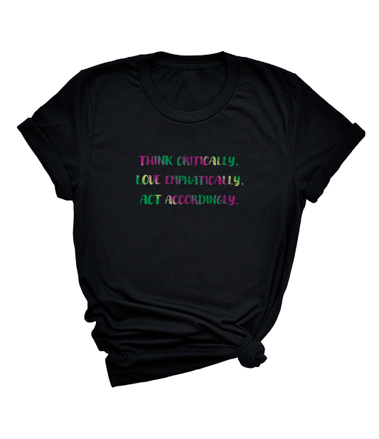 Act Accordingly (dragon) short sleeve unisex T-shirt