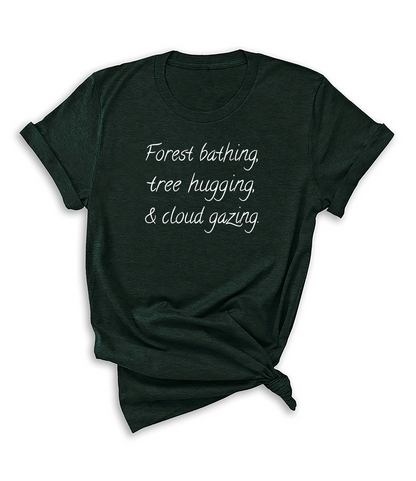 Forest Bathing (white) short sleeve Unisex T-shirt