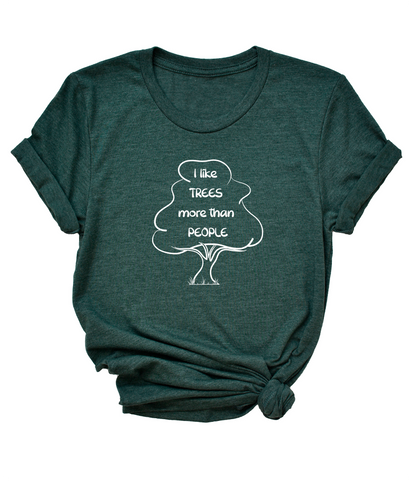 I Like Trees (white) short sleeve Unisex T-shirt