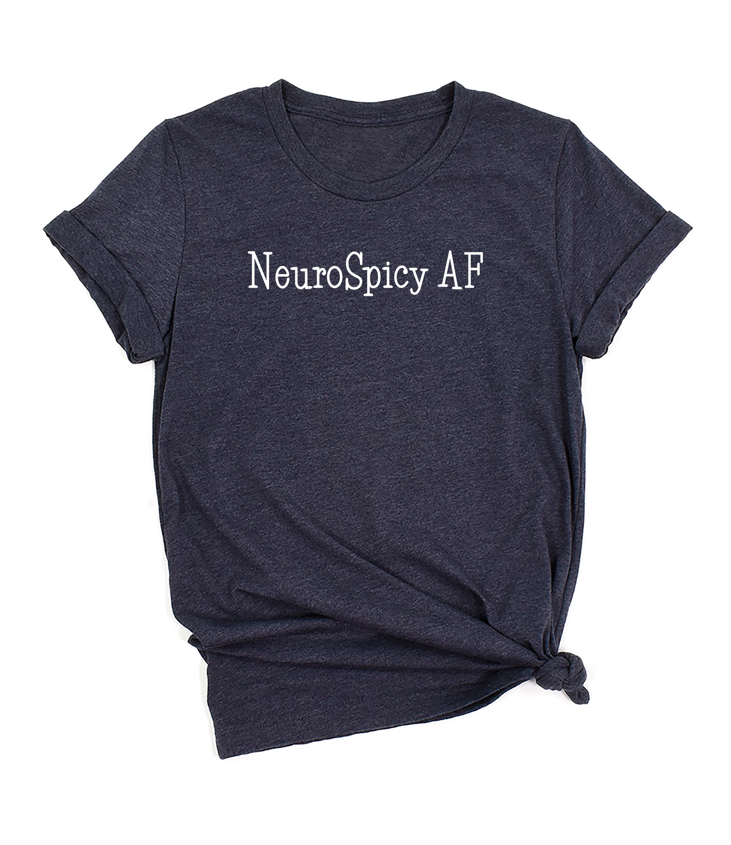 NeuroSpicy AF (white) short sleeve Unisex T-shirt