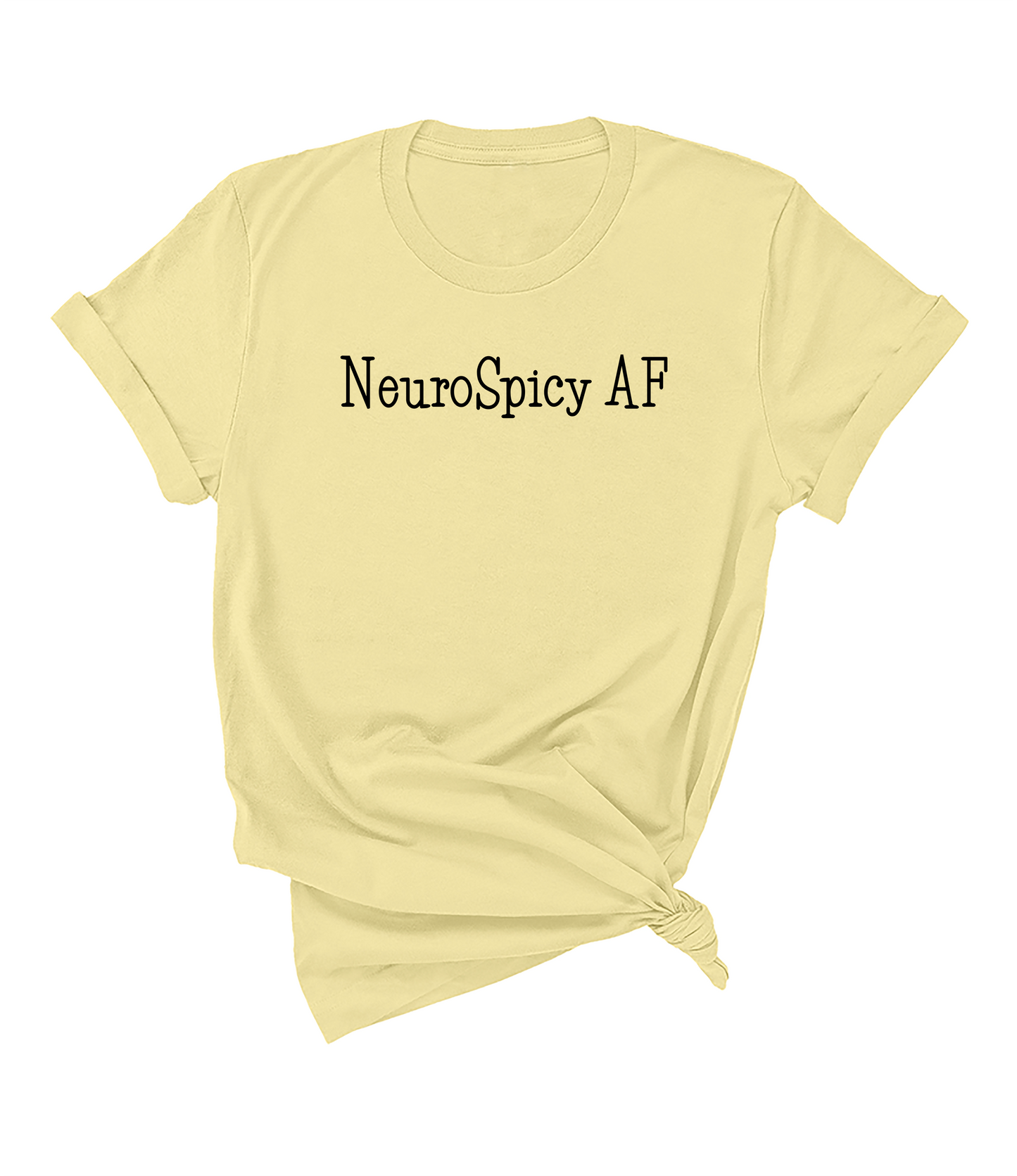 NeuroSpicy AF (black) short sleeve unisex T-shirt