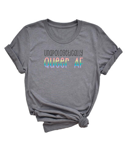 Queer AF (prism) short sleeve unisex T-shirt