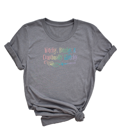 Witchy Bitchy (prism) short sleeve unisex T-shirt